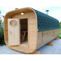 Готовая баня Квадро-бочка 4.5м