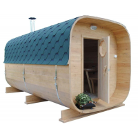 Готовая баня Квадро-бочка 3.5м