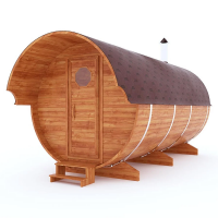 Баня-бочка из профилированного бруса 4м