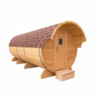 Баня-бочка из бруса 6м