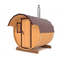 Баня-бочка из бруса 1.5м