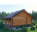 Баня из бревна с мансардой СБК-05