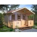 Дачный дом с террасой СД-04 (4,5×3,8)