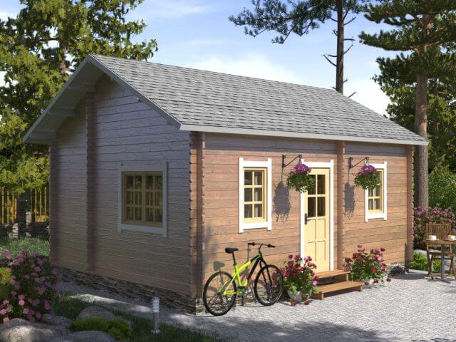 Двухэтажный дом из бруса СД-07 (6×4,5)