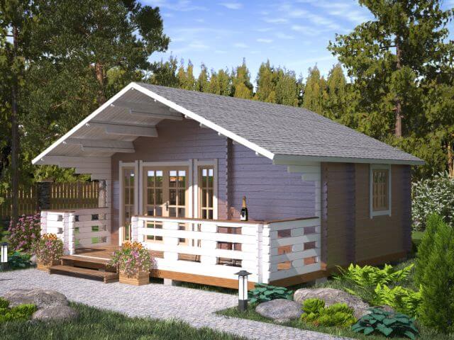 Дачный сезонный дом СД-11 (5,8×6)